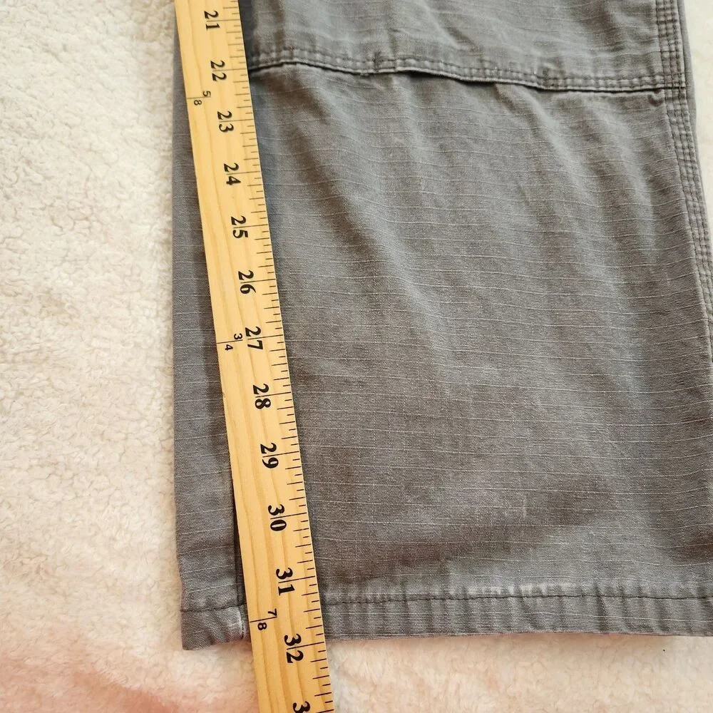 Wrangler RIGGS Mens 40x32 Gray Workwear Ripstop Ranger Cargo Carpenter Pants